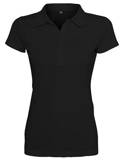 Damski polo slim BY023 - Black