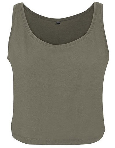 Top Damski Oversize Bawelniany BY051 - Olive