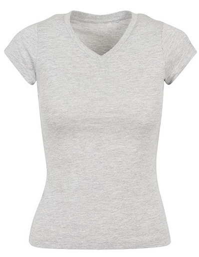 Damska koszulka basic z krótkim rękawem BY062 - Heather Grey
