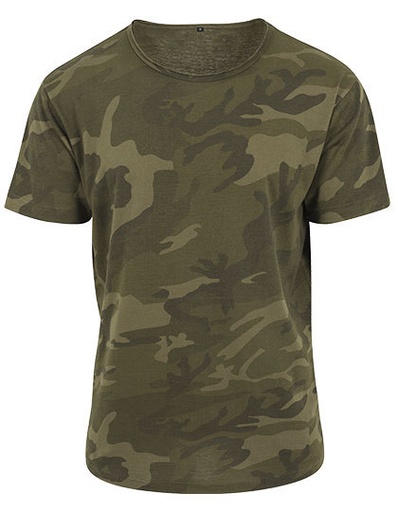 T-shirt oversize BY079 - Olive Camo