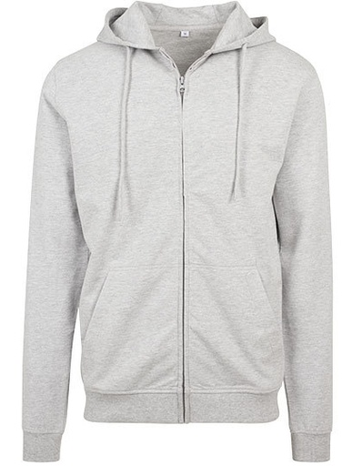Bluza rozpinana z kapturem BY082 - Heather Grey