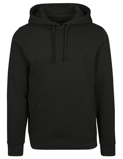 Bluza z Kapturem Wygodny Fason Bawelniana BY084 - Black