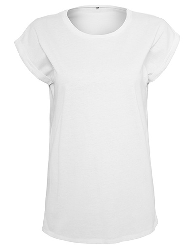 Damski T-shirt Slim BY092 - White