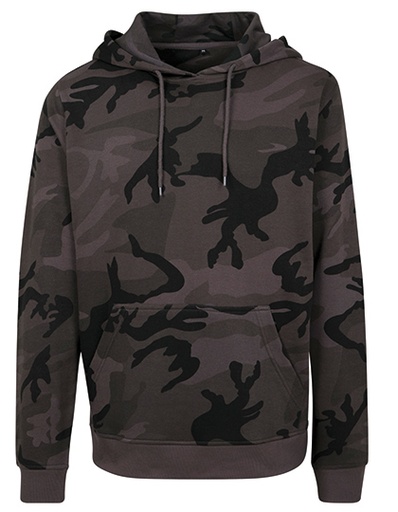 Bluza z kapturem oversize BY111 - Dark Camo