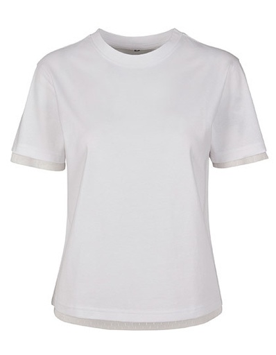 Damski t-shirt z troczkami BY124 - White