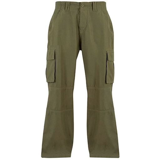 Spodnie Cargo Meskie Luzne Dlugie Bawelniane BY274 - Olive