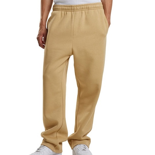 Spodnie Dresowe Luzny Kroj Bawelniane Poliestrowe BY288 - U. Beige