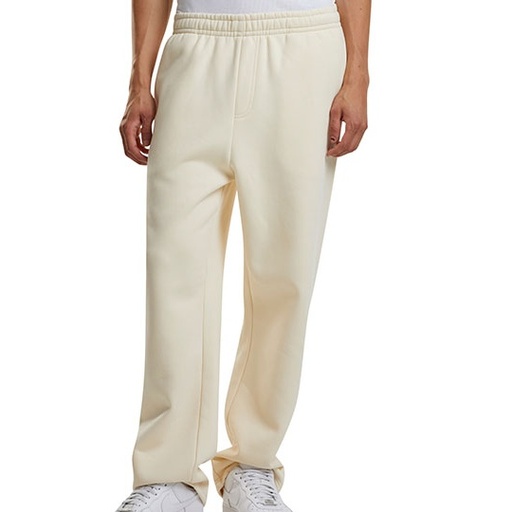 Dresowe spodnie z elastycznym pasem BY288 - White Sand