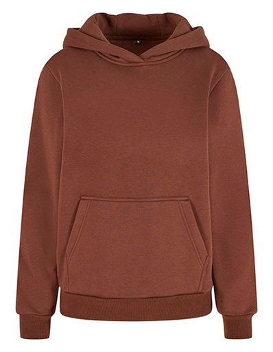 Bluza Damska Luzny Kroj Bawelniana BY289 - Chocolate Brown