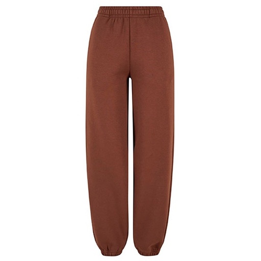 Spodnie Dresowe Damskie Luzne Bawelniane Puszyste BY291 - Chocolate Brown