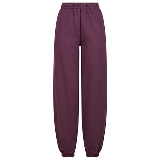 Spodnie Dresowe Damskie Luzne Bawelniane Puszyste BY291 - Plum Purple