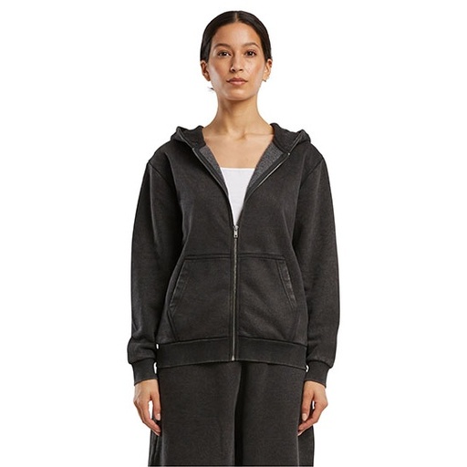 Damska bluza vintage na zamek BY299 - Black