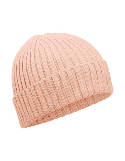 Czapka Dziecięca Bawełna Organiczna Prazkowana CB341B - Peach