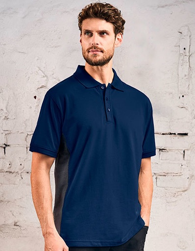 Uniseksowe Polo CD4590 - Navy & Charcoal (Solid)