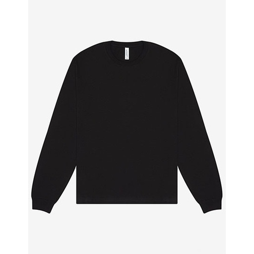 Unisex Gruby T-shirt z Długim Rękawem CV3511 - Black