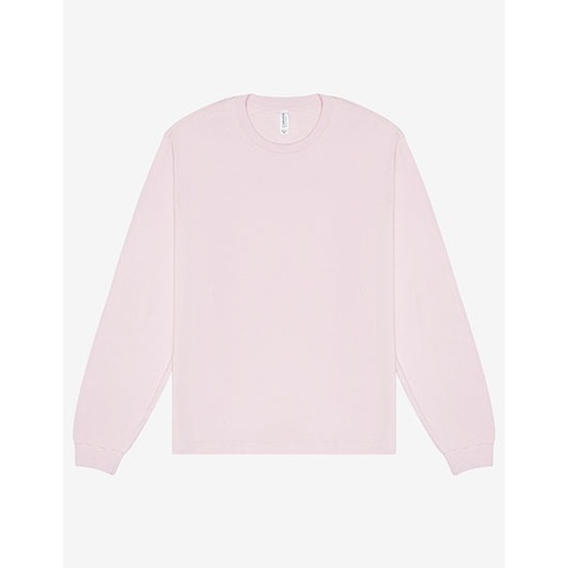 T-shirt Gruby Dlugi Rekaw Bawelna Czesana CV3511 - Soft Pink