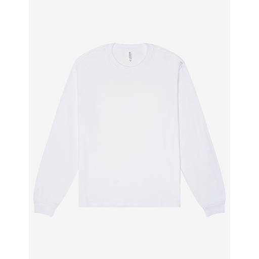 Unisex Gruby T-shirt z Długim Rękawem CV3511 - White