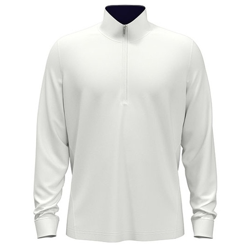 Męska bluza z zamkiem 1/4 CW350 - Bright White