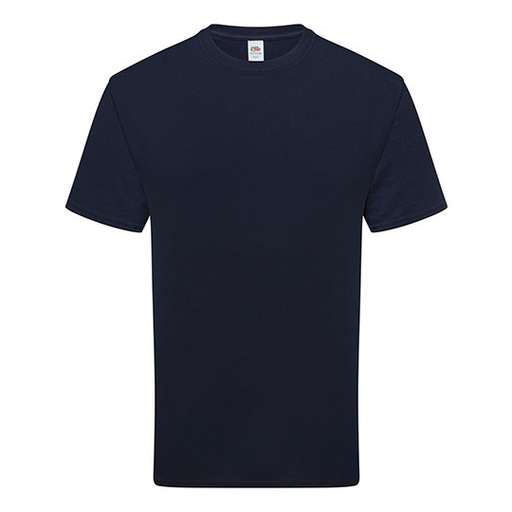 Bawełniana koszulka klasyczna z krótkim rękawem F362 - Deep Navy