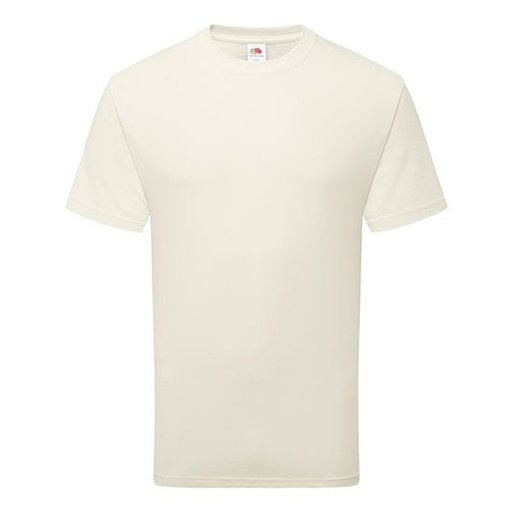 Bawełniana koszulka klasyczna z krótkim rękawem F362 - Natural