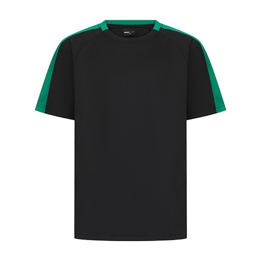 Koszulka Dziecięca z Raglanowym Rękawem FH292 - Black & Emerald