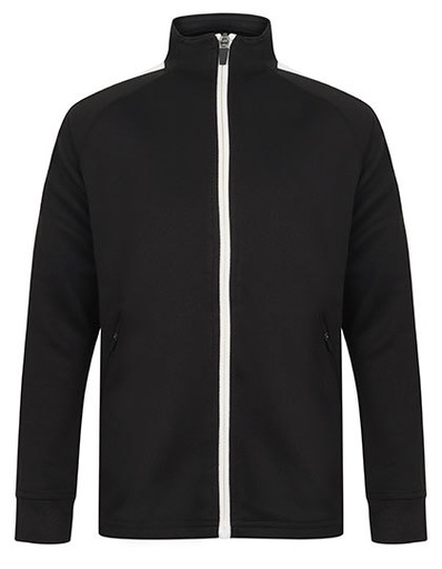 Dziecięca bluza dresowa z zamkiem FH873 - Black & White