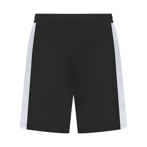 Dziecięce szorty dzianinowe z zamkiem FH887 - Black & White