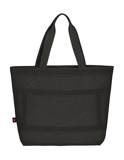 Dzianinowa torba shopper z organizerem HF18055 - Black
