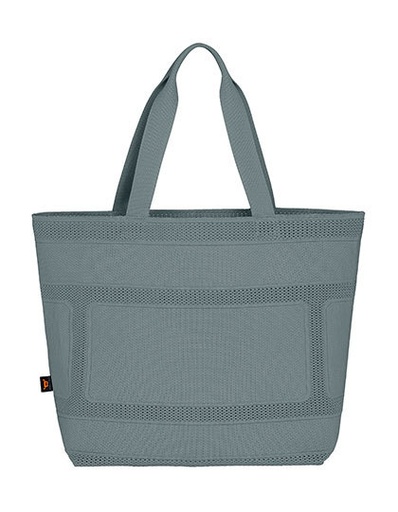 Dzianinowa torba shopper z organizerem HF18055 - Grey