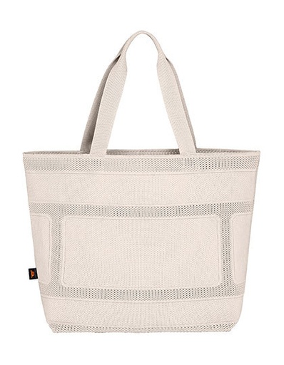 Dzianinowa torba shopper HF18055 - Off-White