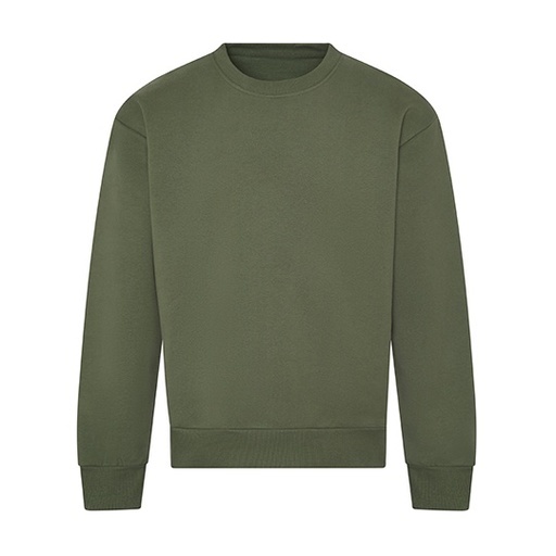 Bluza Oversize Gruba Bawelniana JH123 - Earthy Green