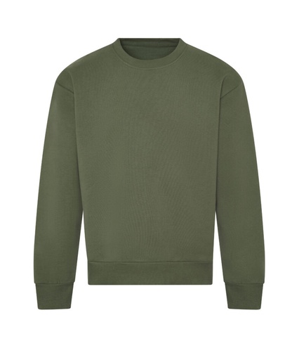 Bluza Oversize Gruba Bawełniana JH123 - Earthy Green