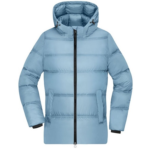 Płaszcz Damski Pikowany Zimowy JN1369 - Milky Blue