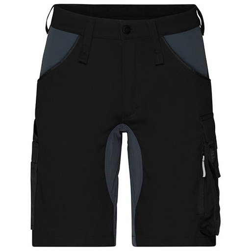 Bermudy Robocze Funkcjonalne JN1811 - Black & Carbon