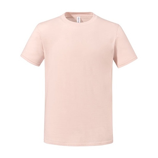 T-shirt klasyczny z bawelna czesana JZ0460M - Blush Pink