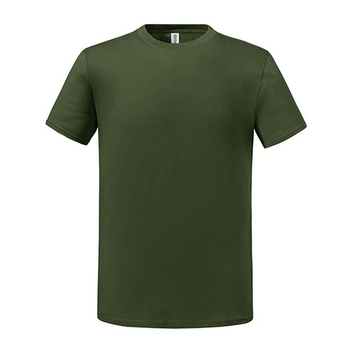 T-shirt klasyczny z bawełną czesaną JZ0460M - Military Green