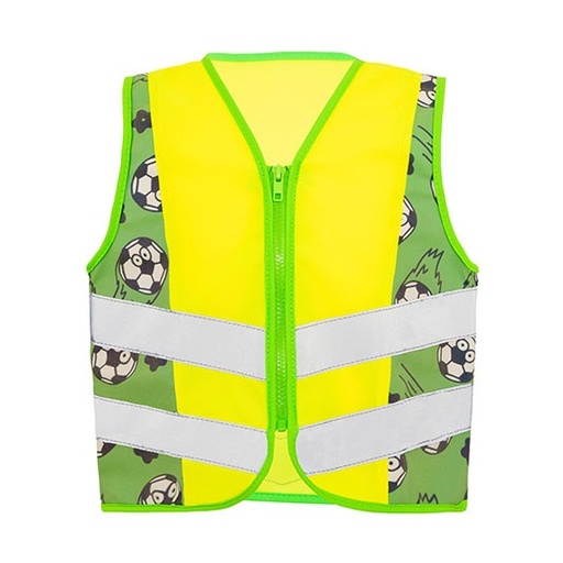 Dziecięca kamizelka odblaskowa z zamkiem KX120K - Soccer