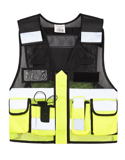 Kamizelka Taktyczna Siatkowa Odblaskowa KX145 - Signal Yellow & Black