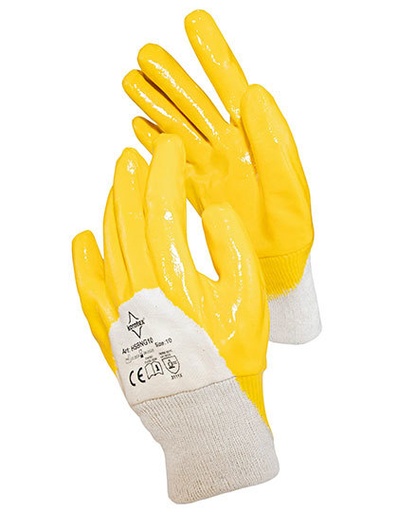 Rekawice bawelniane powlekane nitrylem KX171 - Yellow