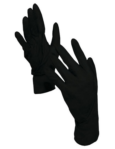 Rekawice Jednorazowe Nitrylowe Bezpudrowe KX172 - Black