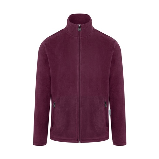 Męska bluza robocza polarowa z kołnierzem KY153 - Aubergine (ca. Pantone 5185C)