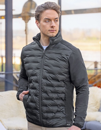 Kurtka Hybrydowa Męska Oddychająca KY154 - Light Grey (ca. Pantone 428C)