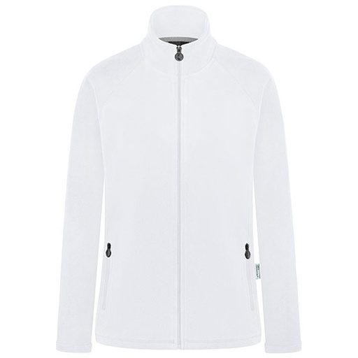 Damska kurtka polarowa z raglanowymi rękawami KY156 - White