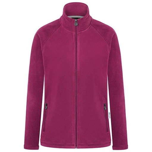 Damska kurtka polarowa z raglanowymi rękawami KY156 - Fuchsia (ca. Pantone 689C)
