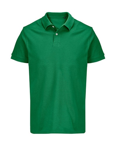 Koszulka Polo Unisex Dopasowana Bawelna Pika L04439 - Kelly Green