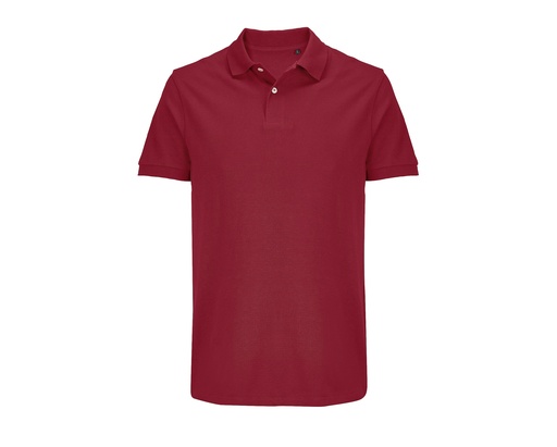 Koszulka Polo Unisex Dopasowana Bawelna Pika L04439 - Folk Red