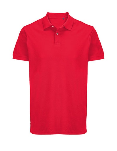 Koszulka Polo Unisex Dopasowana Bawelna Pika L04439 - Red