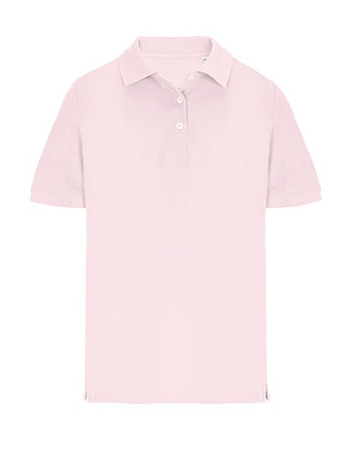 Damska koszulka polo z krótkim rękawem L04440 - Pale Pink