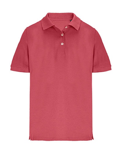 Koszulka Polo Damska Dopasowana Pika Bawelniana L04440 - Folk Pink