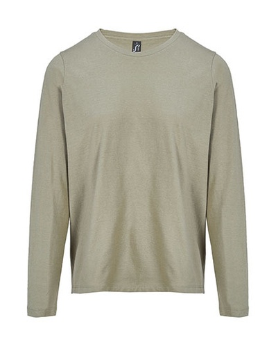 Damska koszulka z długim rękawem L04443 - Khaki